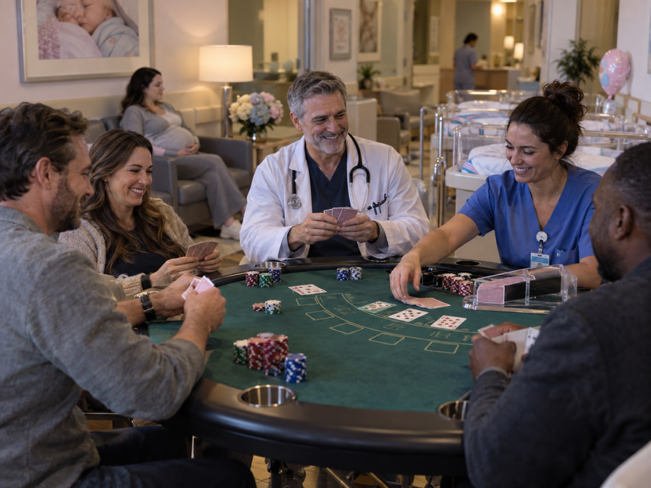 Poker and card-game leisure